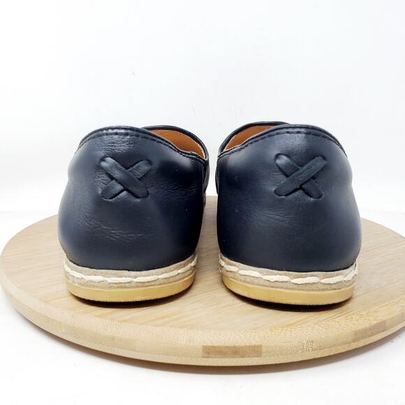 Charix Shoes Womens 37 Black Leather Slip On Loafer Comfort Classic - Picture 8 of 14